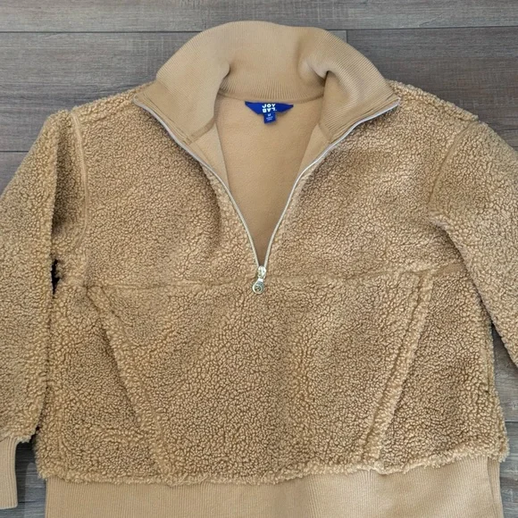JoyLab Sherpa Jacket/Pullover in Camel - Picture 8 of 14